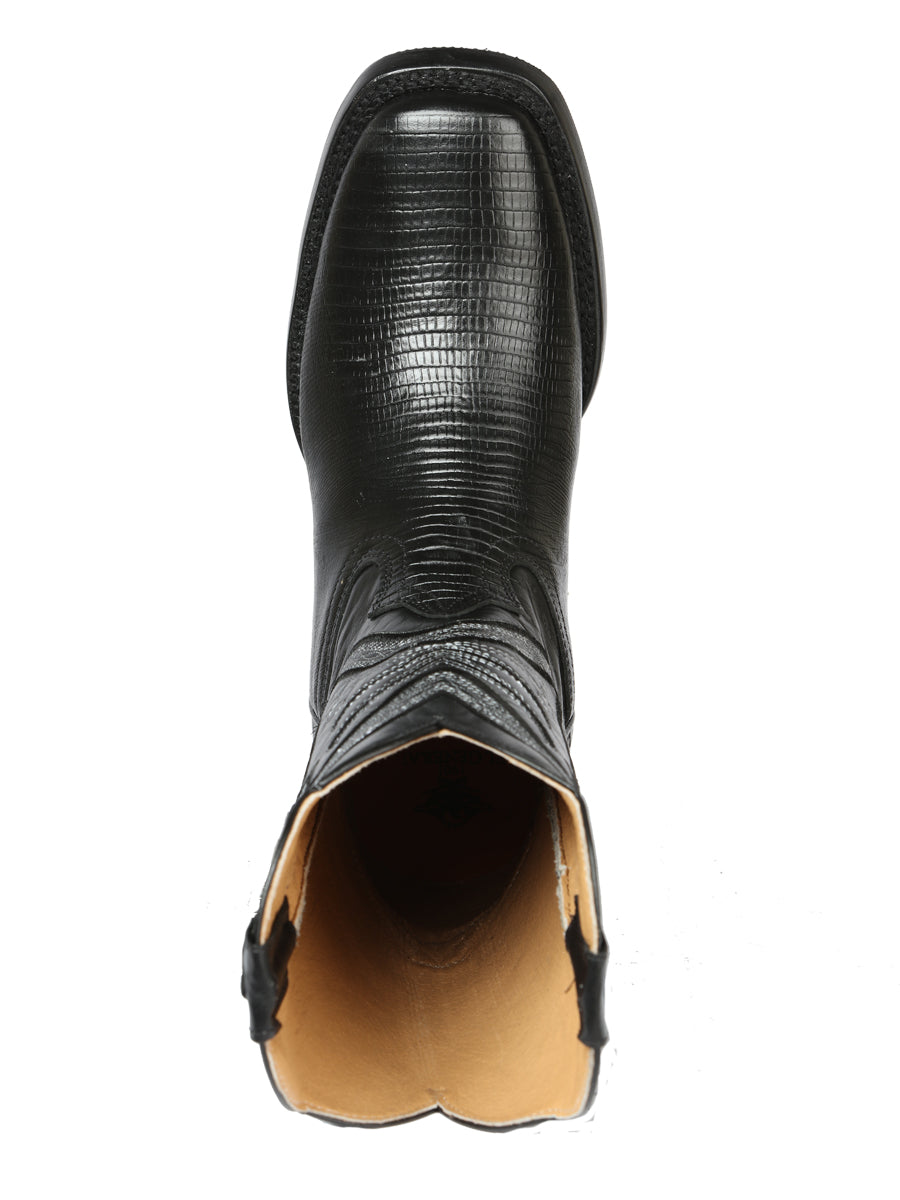 El General Men's Rodeo Boot - Imitation Lizard - Black 44666