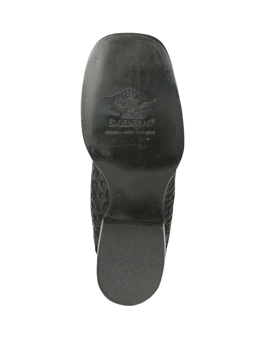 El General Women’s Rodeo Boots Petatillo - Black 44856