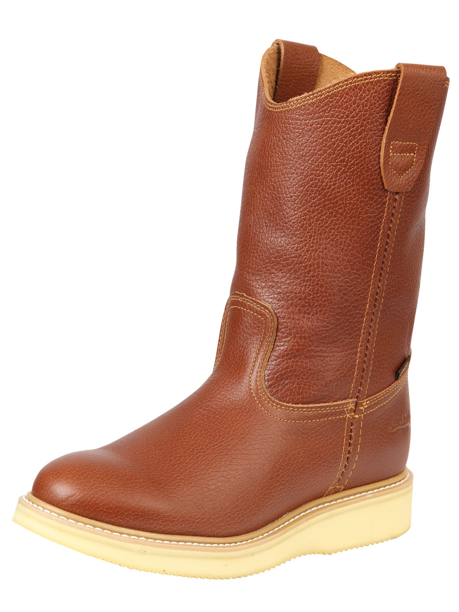 Establo Men’s Work Ankle Boot - Bull Fight Leather - Honey 22954