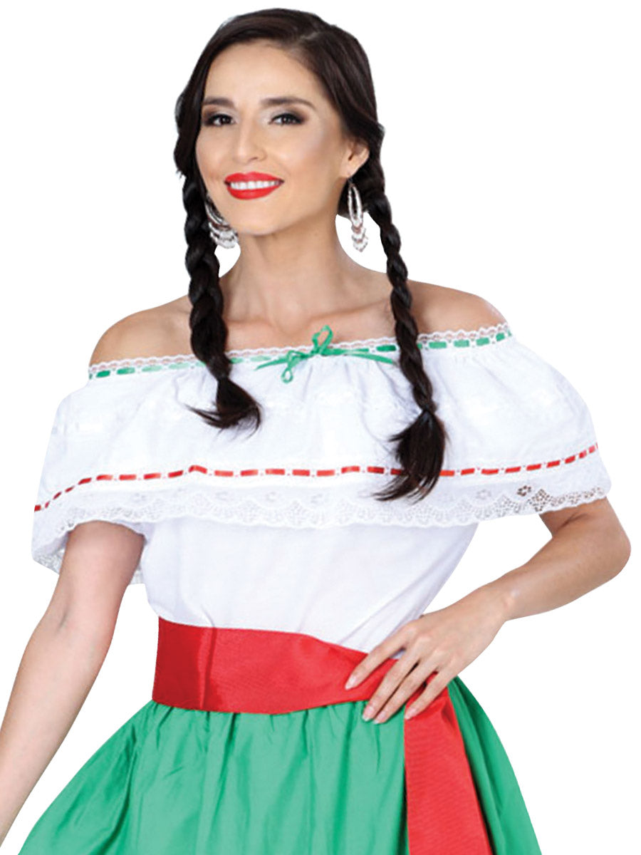 Artisanal Mexican Blouse 100% Cotton White 601303