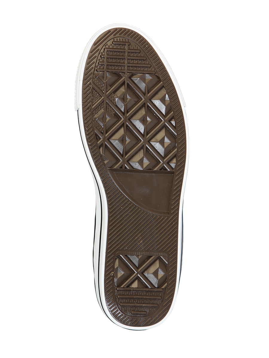 Artisanal Embroidered Sneakers Textile Canvas White 602781