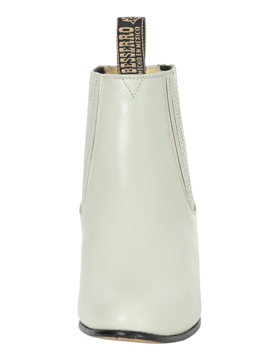 El Besserro Charro Boot - Leather Bone 201