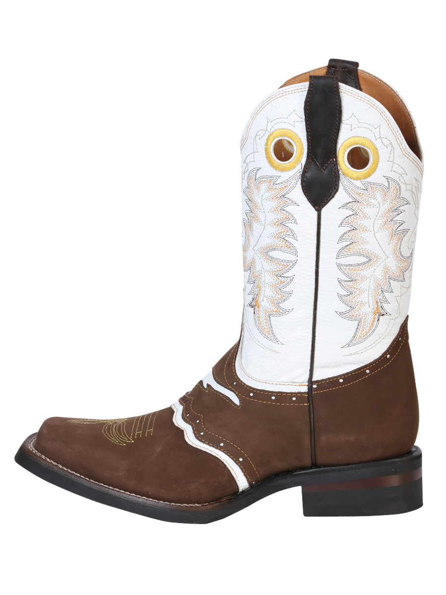 El General Rodeo Boot - Crazy Nobuck  Dark Brown 33313