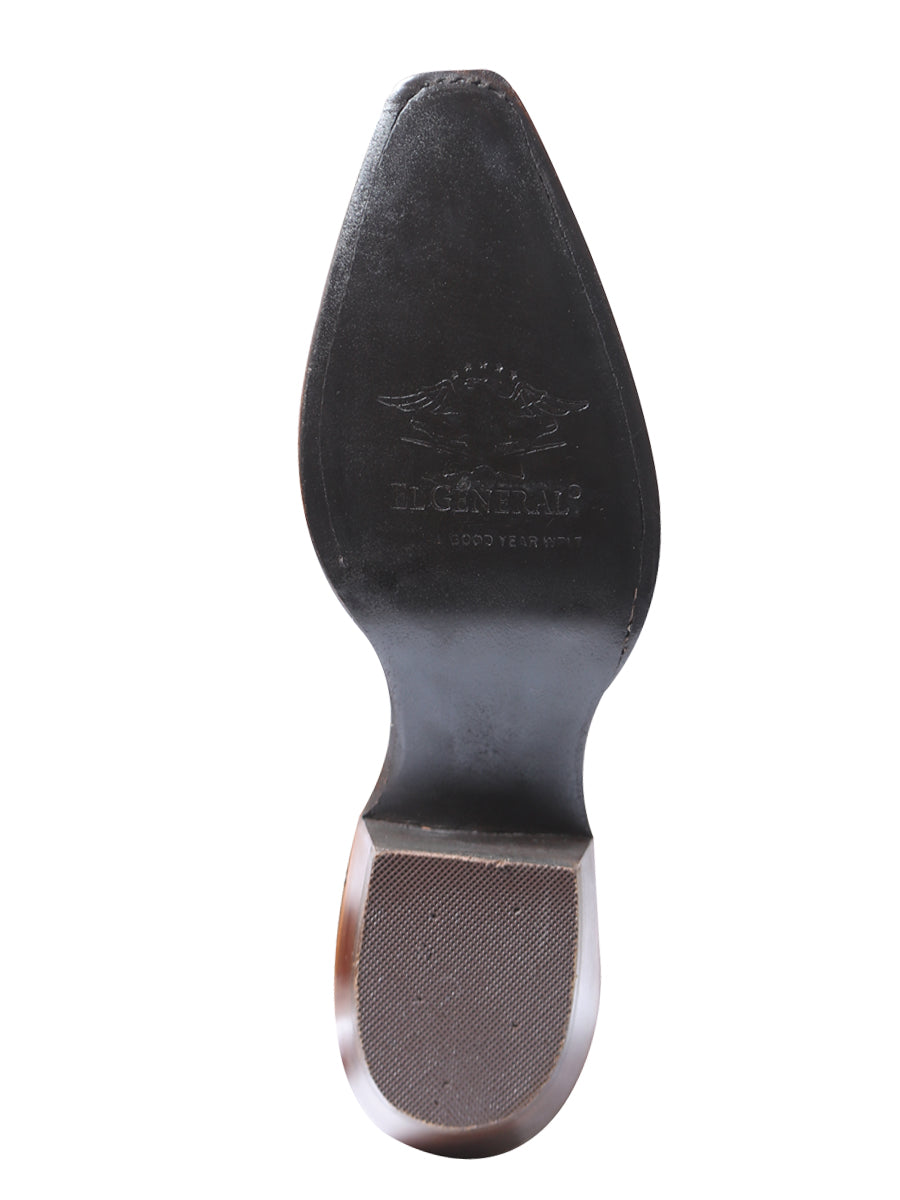 Bota vaquera El General Rodeo - Gamuza marrón 41789