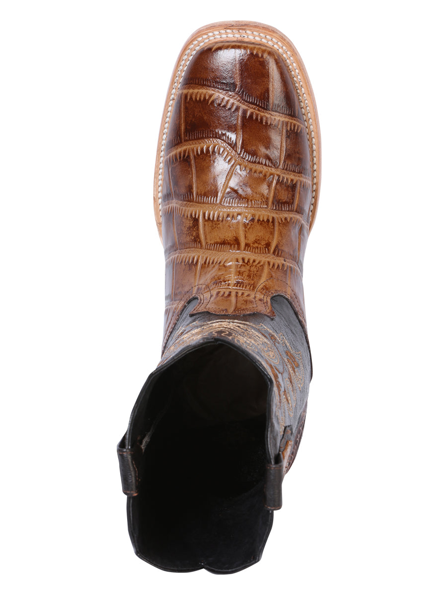 El General Rodeo Boot - Printed Caiman Light Brown 41794