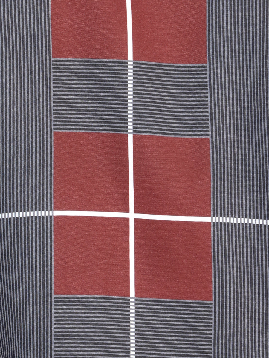 El General Burgundy Casual Long-Sleeve Shirt 44603