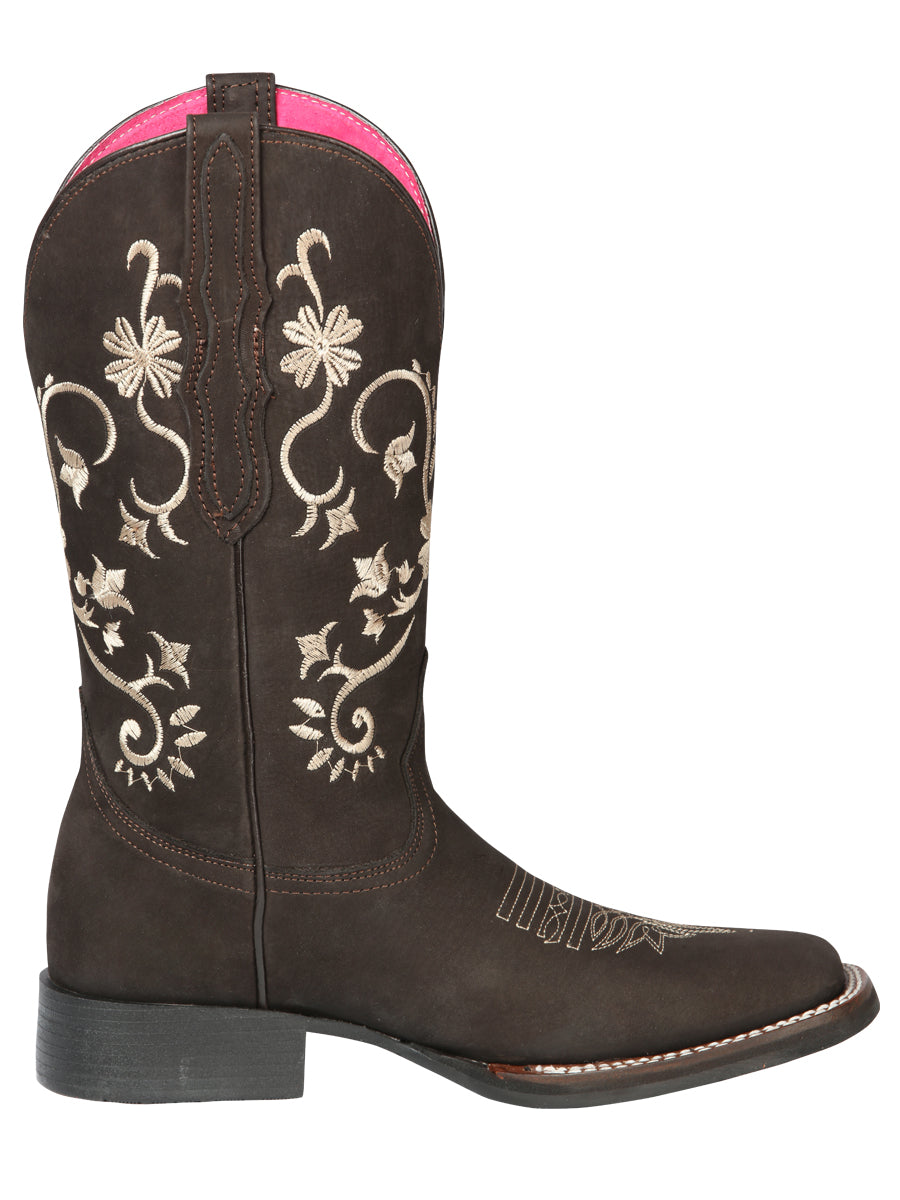 Cowboy Boot  - El Geneal Rodeo - Woman  - Nobuck Brown 44642