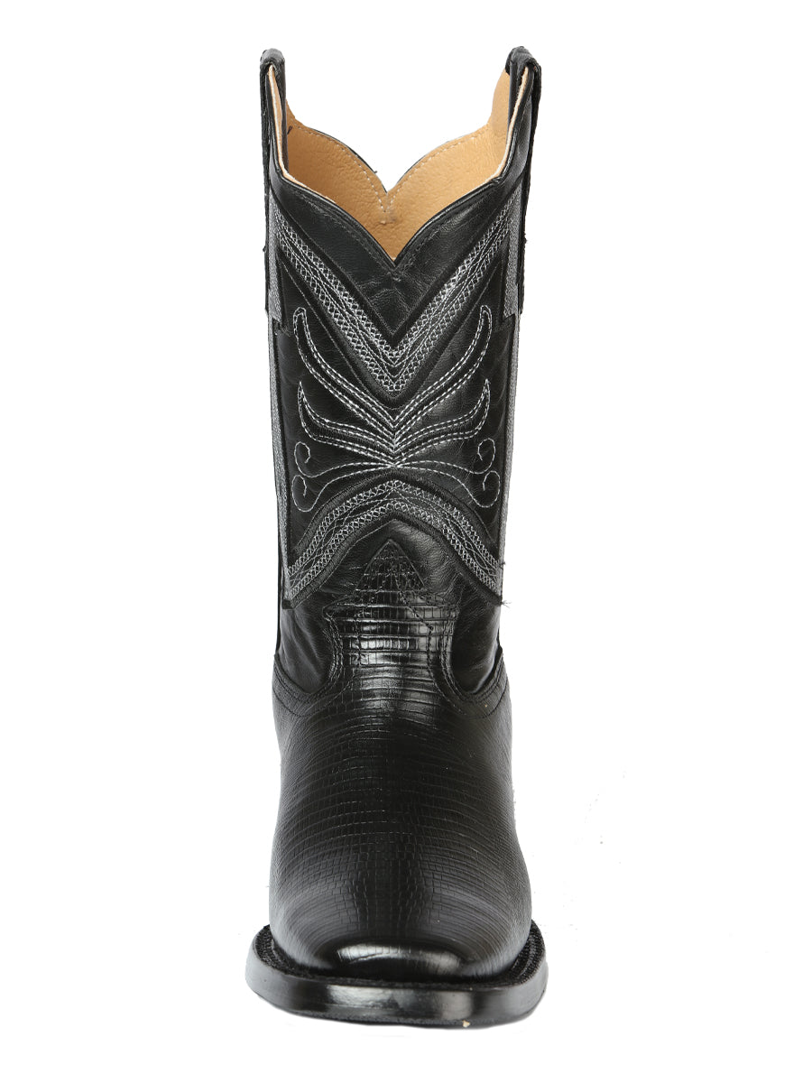 El General Men's Rodeo Boot - Imitation Lizard - Black 44666