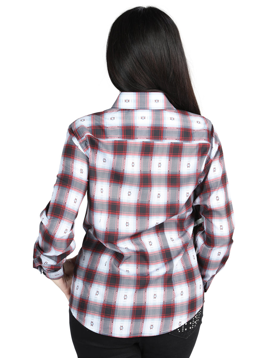 El General  -  Casual Long-Sleeve Shirt  -  Red/Black 44718