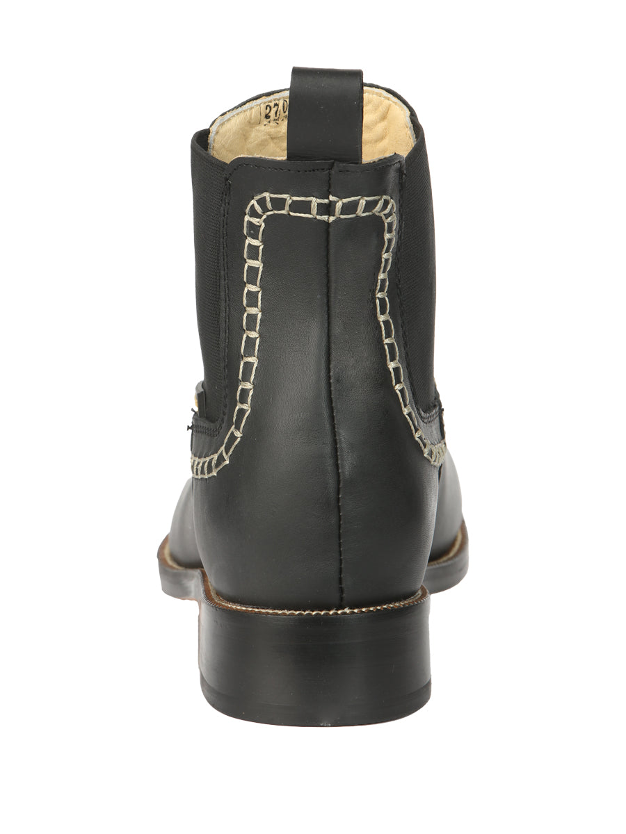 Botines de piel para hombre El General - Negro 45420