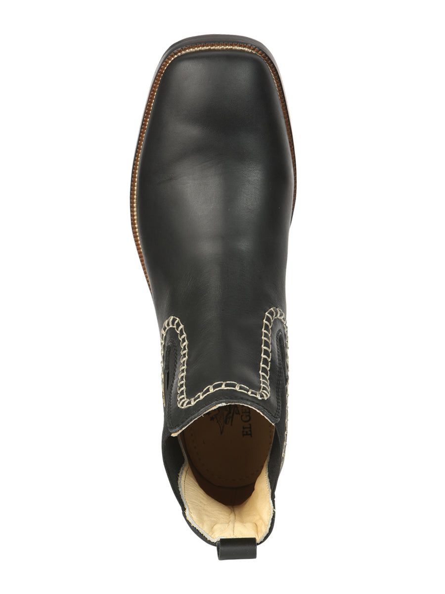 Botines de piel para hombre El General - Negro 45420