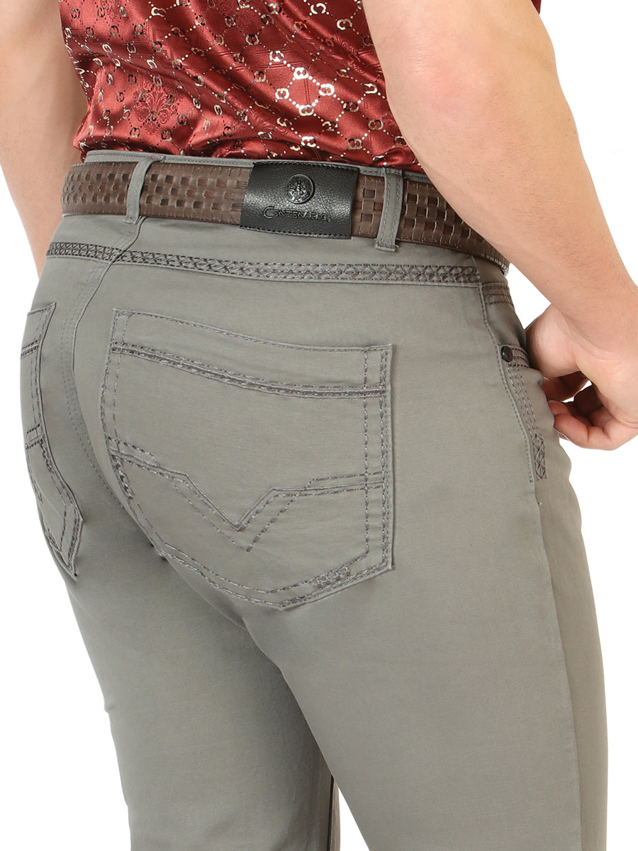 Centenario Slim Fit Denim Pants - Grey 45541