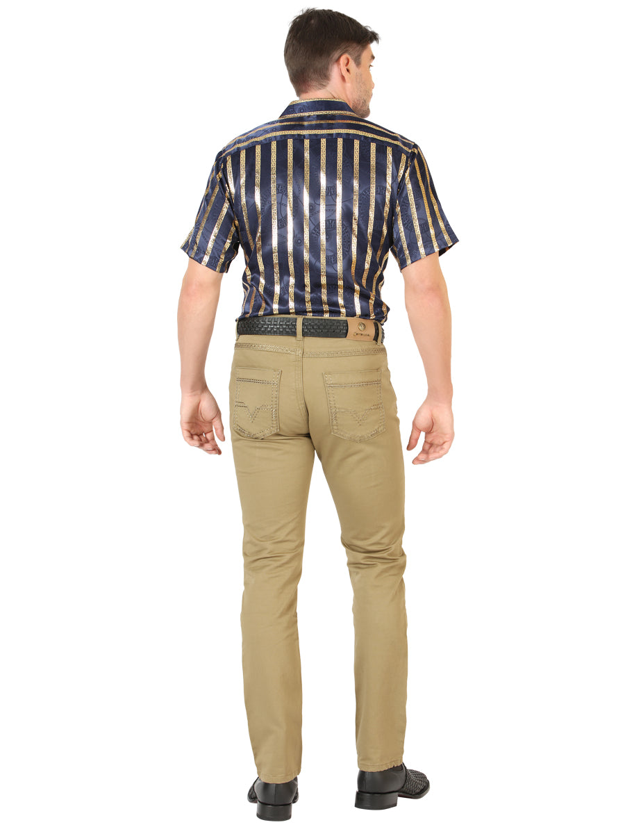 Centenario Slim Fit Denim Pants - Khaki 45542