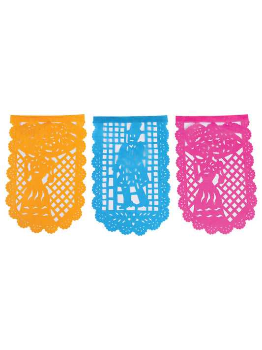 Decorative Papel Picado Day of the Dead Multicolor 601845